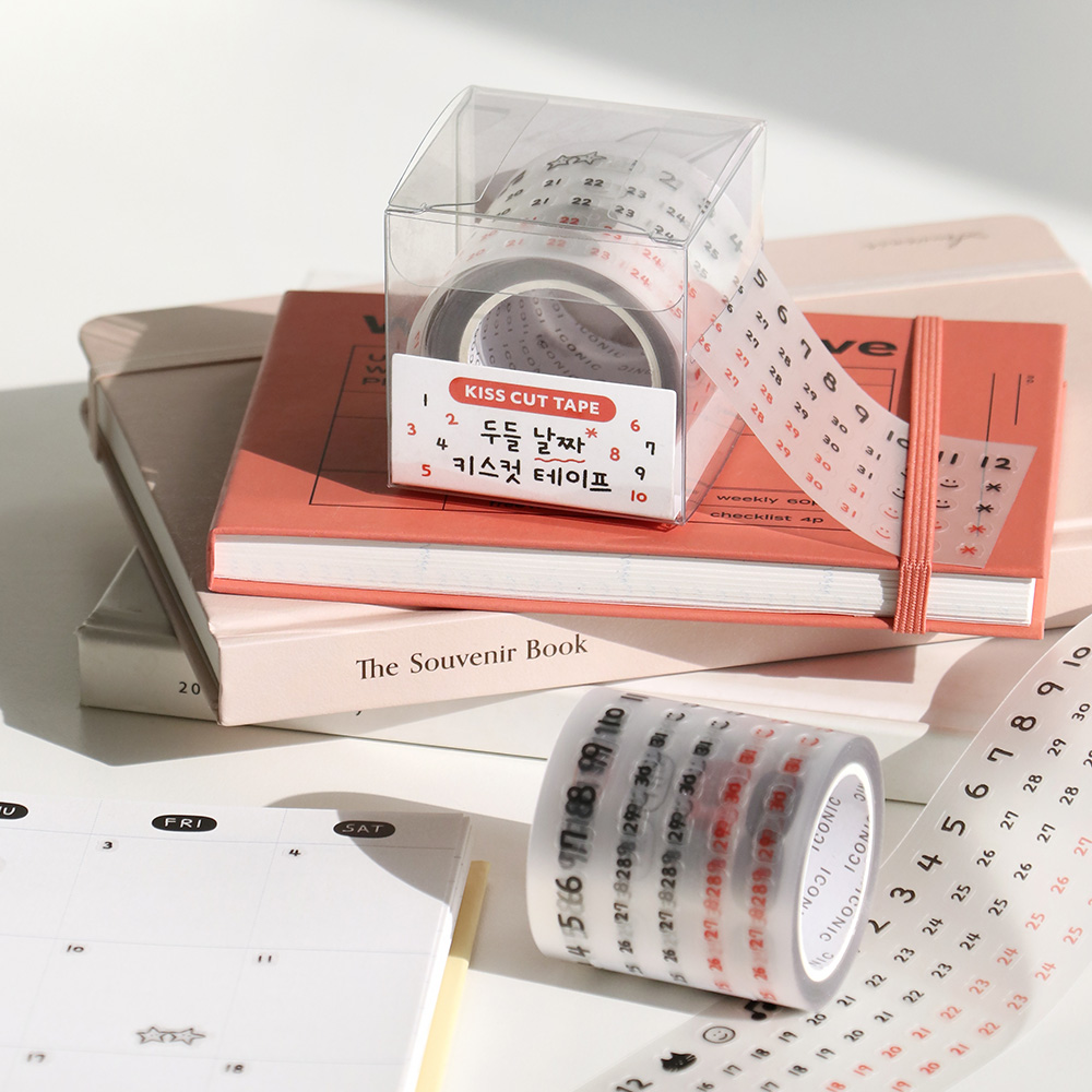 두들 날짜 키스컷 테이프 다꾸 스티커