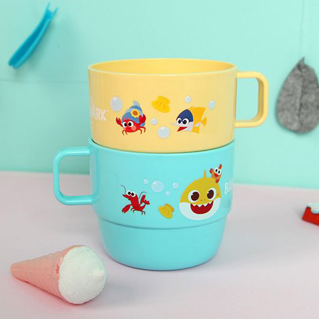 [핑크퐁] 아기상어 심플 손잡이컵 230ml 2P세트