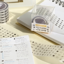 두들 다이어리 키스컷 테이프 다꾸 스티커