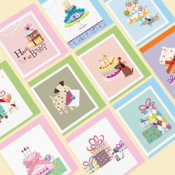 [FT5047] 미니 축하 카드 세트 (10종 1세트)