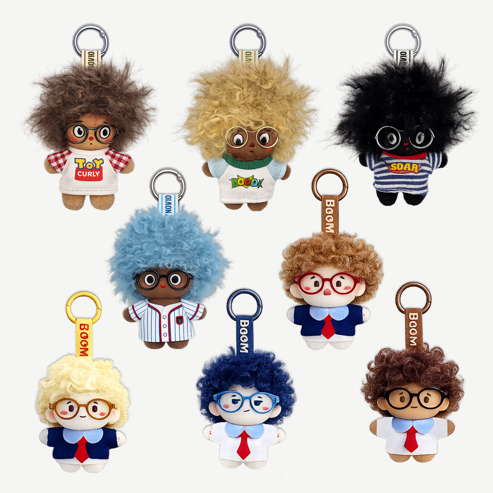 붐머 뽀글뽀글 키링 인형 8종