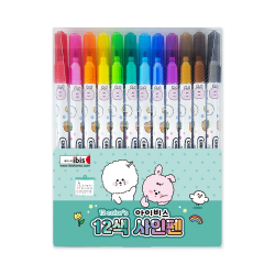 12색 아이비스 사인펜_민트