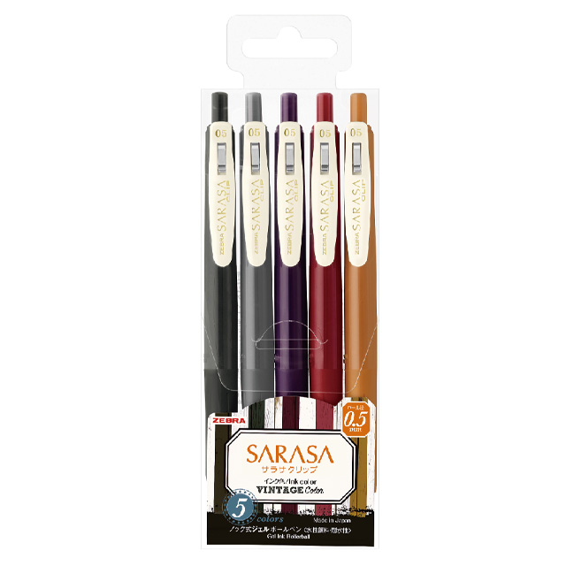 사라사 클립 빈티지 0.5 뉴컬러 5색
