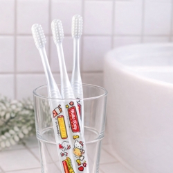 헬로키티 아메리칸 다이너 아동용 칫솔 3P 세트 (캡포함) STEP3