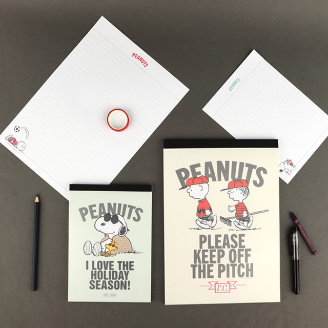 피너츠 유선 노트패드 A5