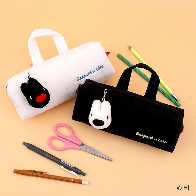 가스파드와 리사 참 장식 핸들 파우치