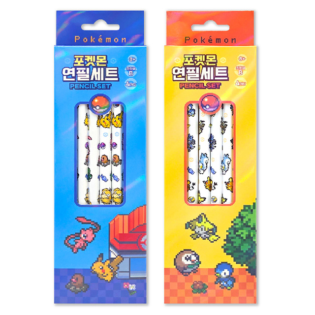 포켓몬 4본 연필세트(랜덤)