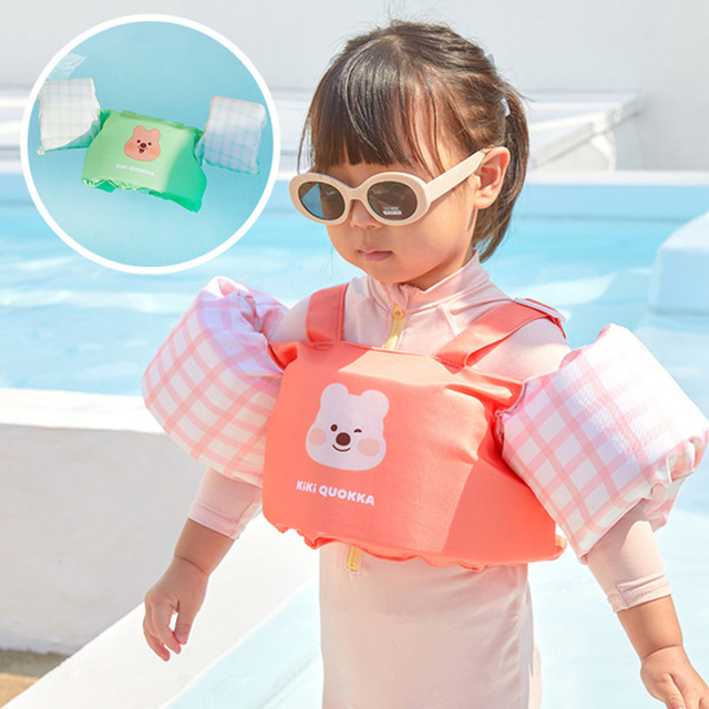 키키쿼카 멜로우 체크 암링자켓