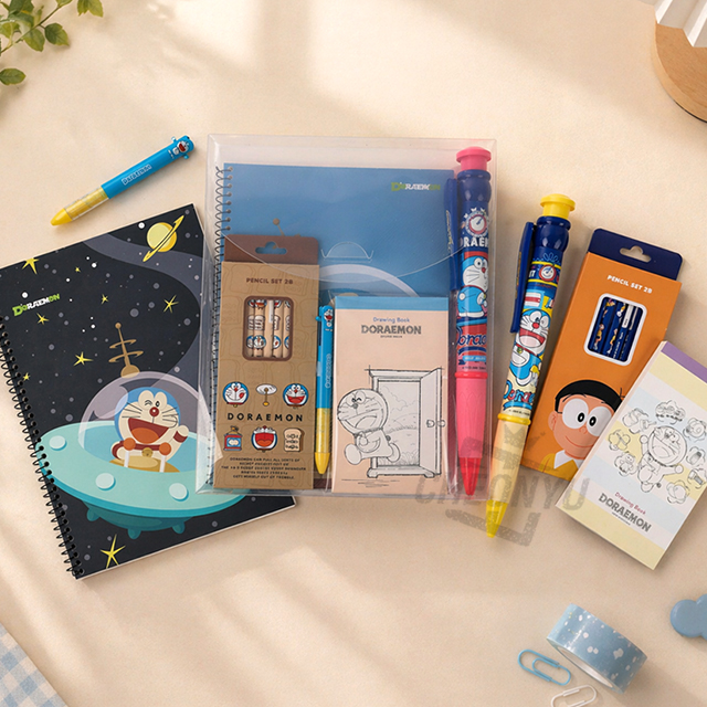 도라에몽 모아모아 케이스 문구세트