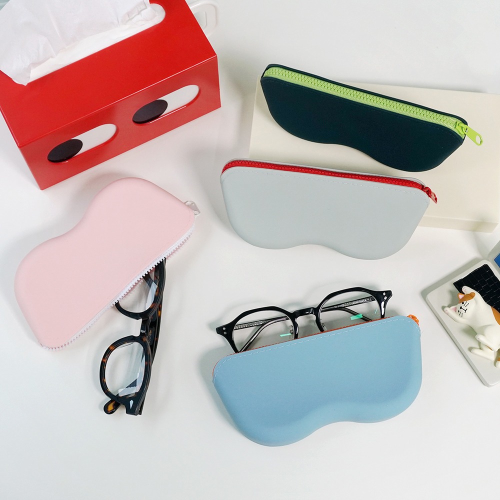 실리콘 방수 안경 선글라스 다용도 수납 케이스