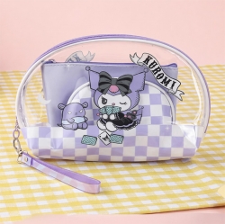 매직 쿠로미 투명 3피스 파우치