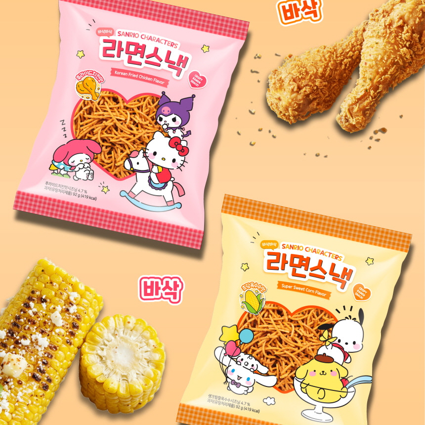 산리오캐릭터즈 라면스낵 92g