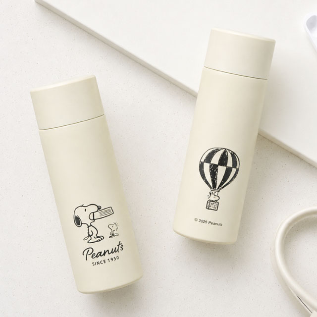 스누피 배지 스텐 머그 보틀 120ML