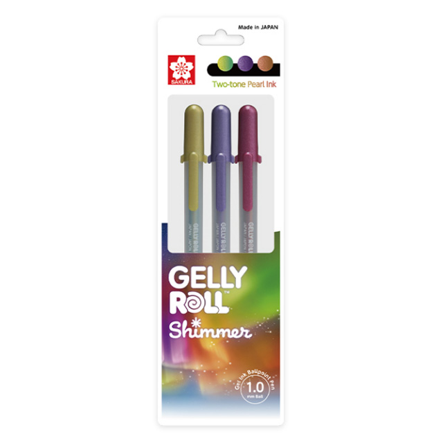 Gelly Roll 겔리롤 쉬머 1.0mm 3본입 B세트