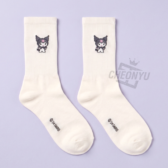 쿠로미 미니미 골지 양말