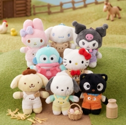 산리오 프렌즈 멜빵 가방고리 10cm