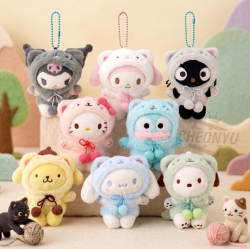 산리오 고양이 가방고리 9cm