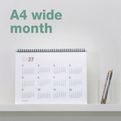 세컨 플래너 A4 와이드 월간 2027년