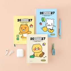 카카오프렌즈 2027 날짜형 양장 다이어리