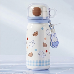 미피 이중 빨대 컵 텀블러 570ml