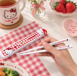 헬로키티 레트로 마스코트 젓가락 케이스 세트 18cm