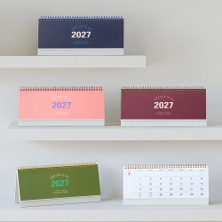 (2027 날짜형) 데스크 위클리 플래너 2027 _주간 다이어리 스케쥴러 캘린더