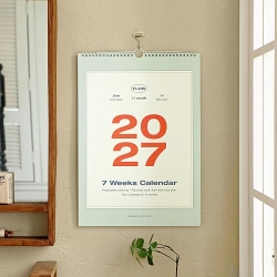 2027 플로우 월 캘린더 A3 벽걸이달력 카렌다 스케줄러