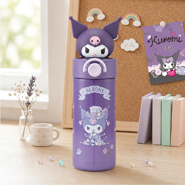 쿠로미 마스코트 스텐 스트로 보틀 420ml