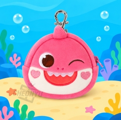 핑크퐁 엄마상어 얼굴 파우치 10cm