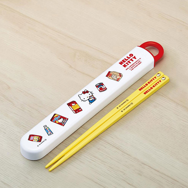 헬로키티 슈퍼마켓 슬라이드 젓가락 세트 16.5cm
