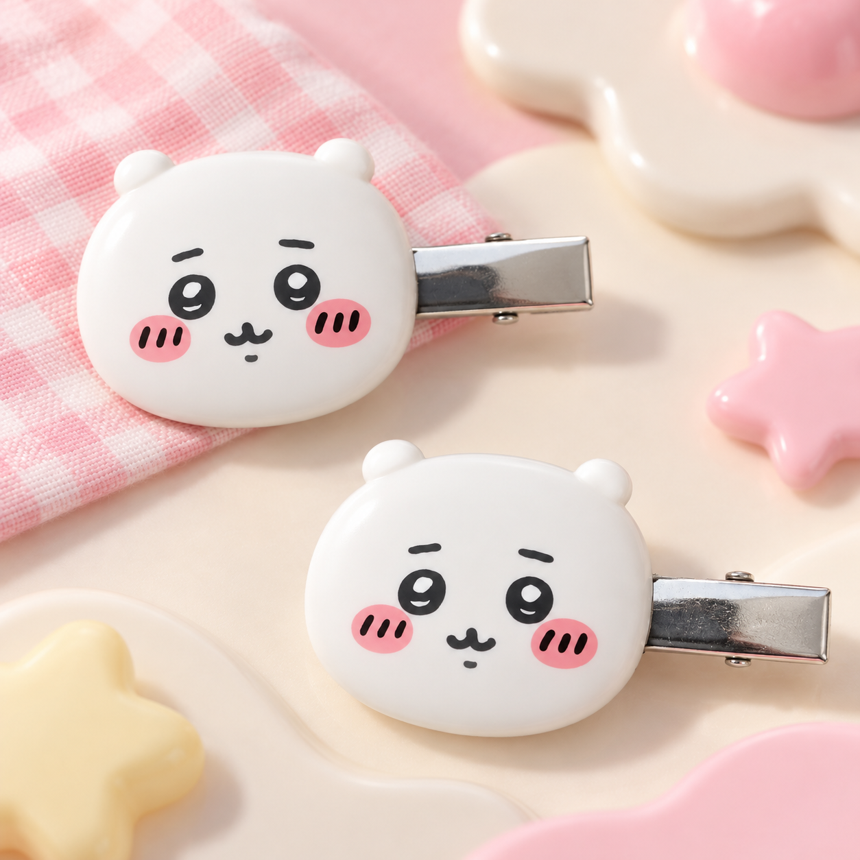 치이카와(먼작귀) 헤어클립 세트